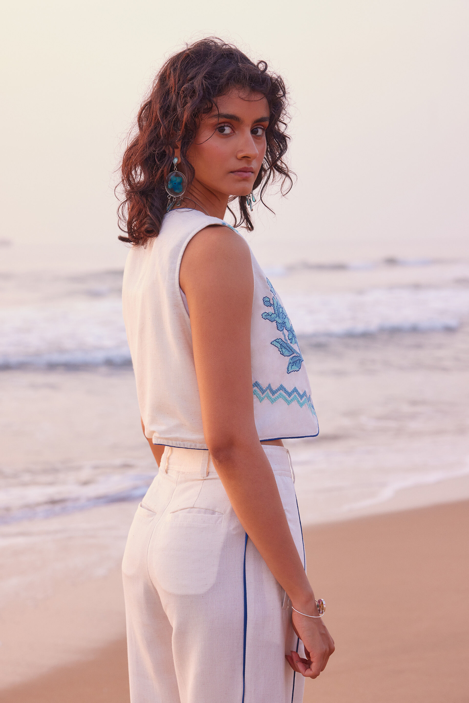 Serene Indigo Jacket, Natural, image 5